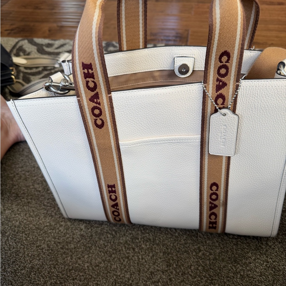 Coach Beige Leather Bag